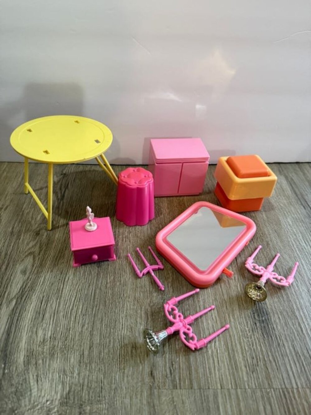 Vintage Barbie Dreamhouse furniture and parts Sold as a set